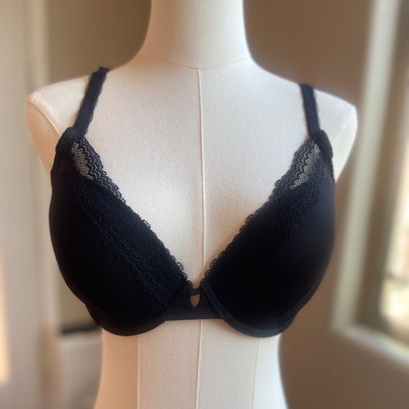 NWOT Simone Perele Confiance Push-Up T-Shirt Bra Black Sz 32F - Picture 2 of 10